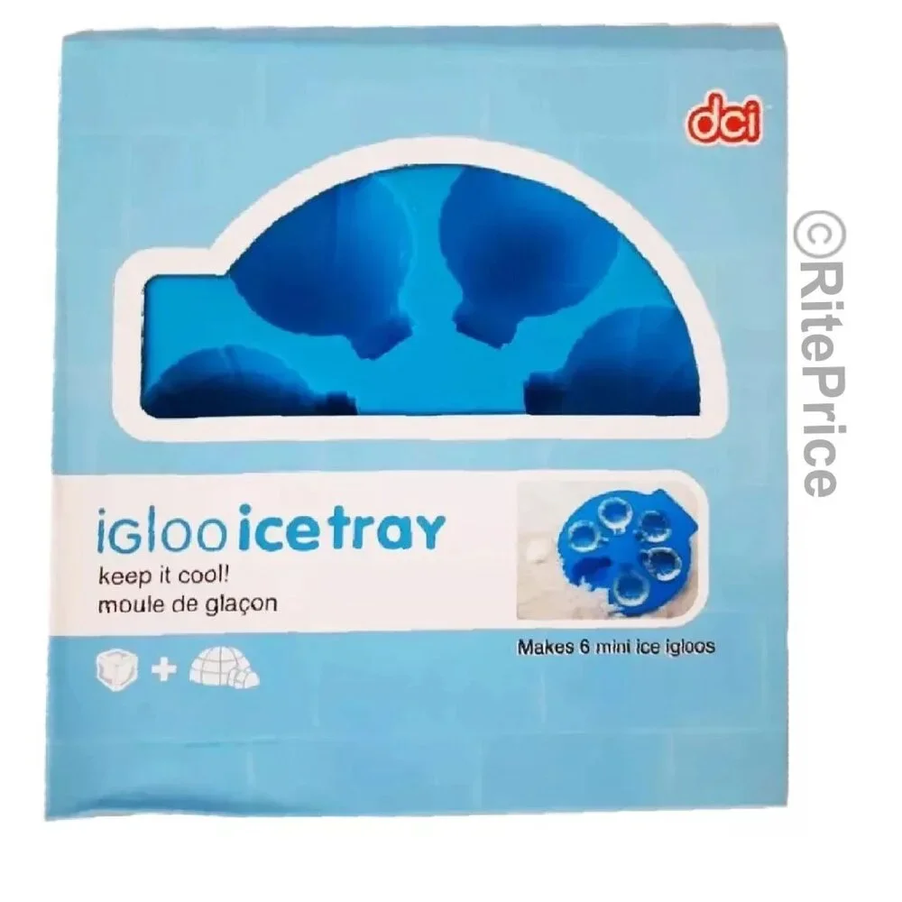 DCI Igloo Ice Tray - Makes 6 Mini Ice Igloos! Keep It Cool - New